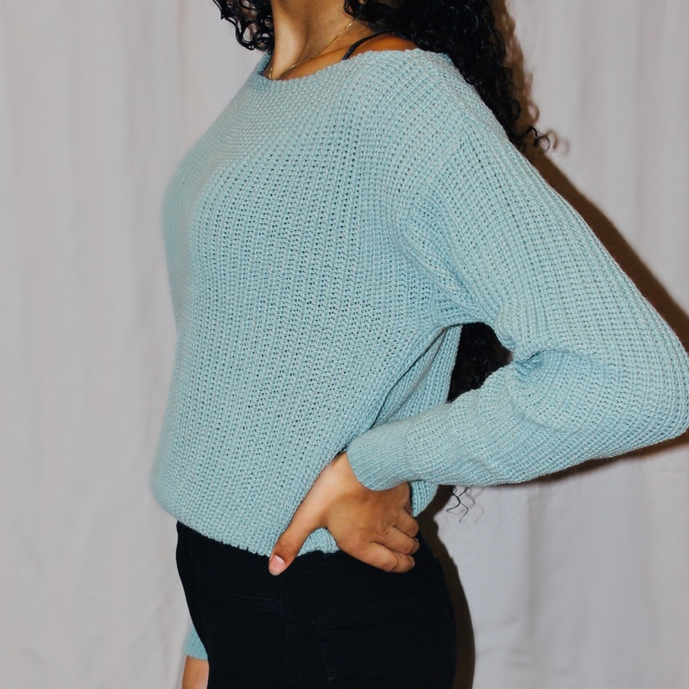 Boohoo sea foam sweater